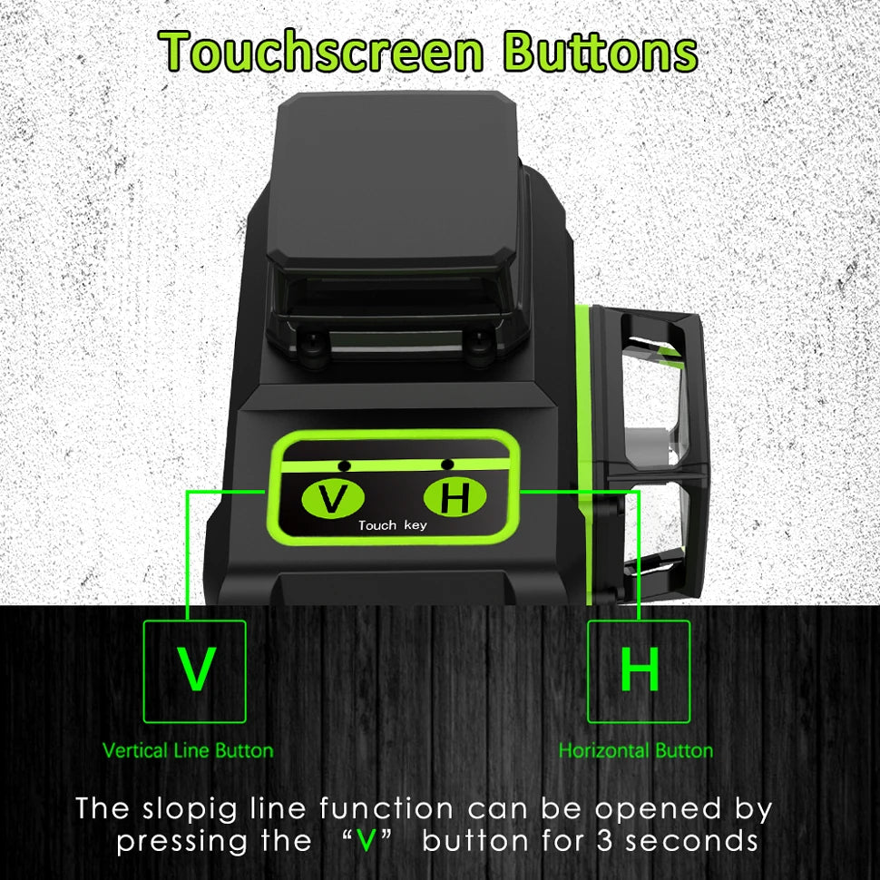 Remote Control 4D 16 lines Laser Level