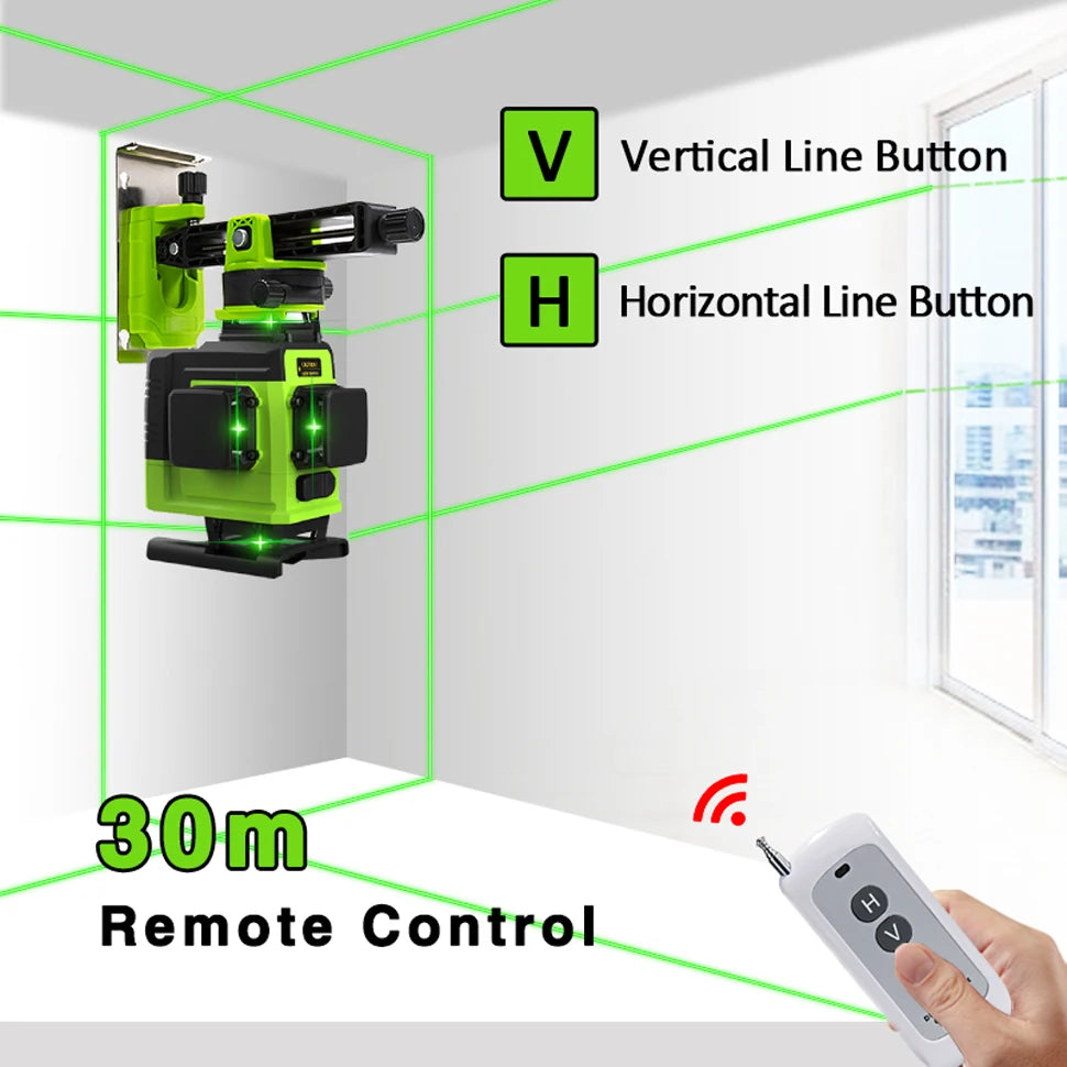 Remote Control 4D 16 lines Laser Level