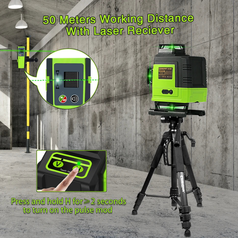 Remote Control 4D 16 lines Laser Level