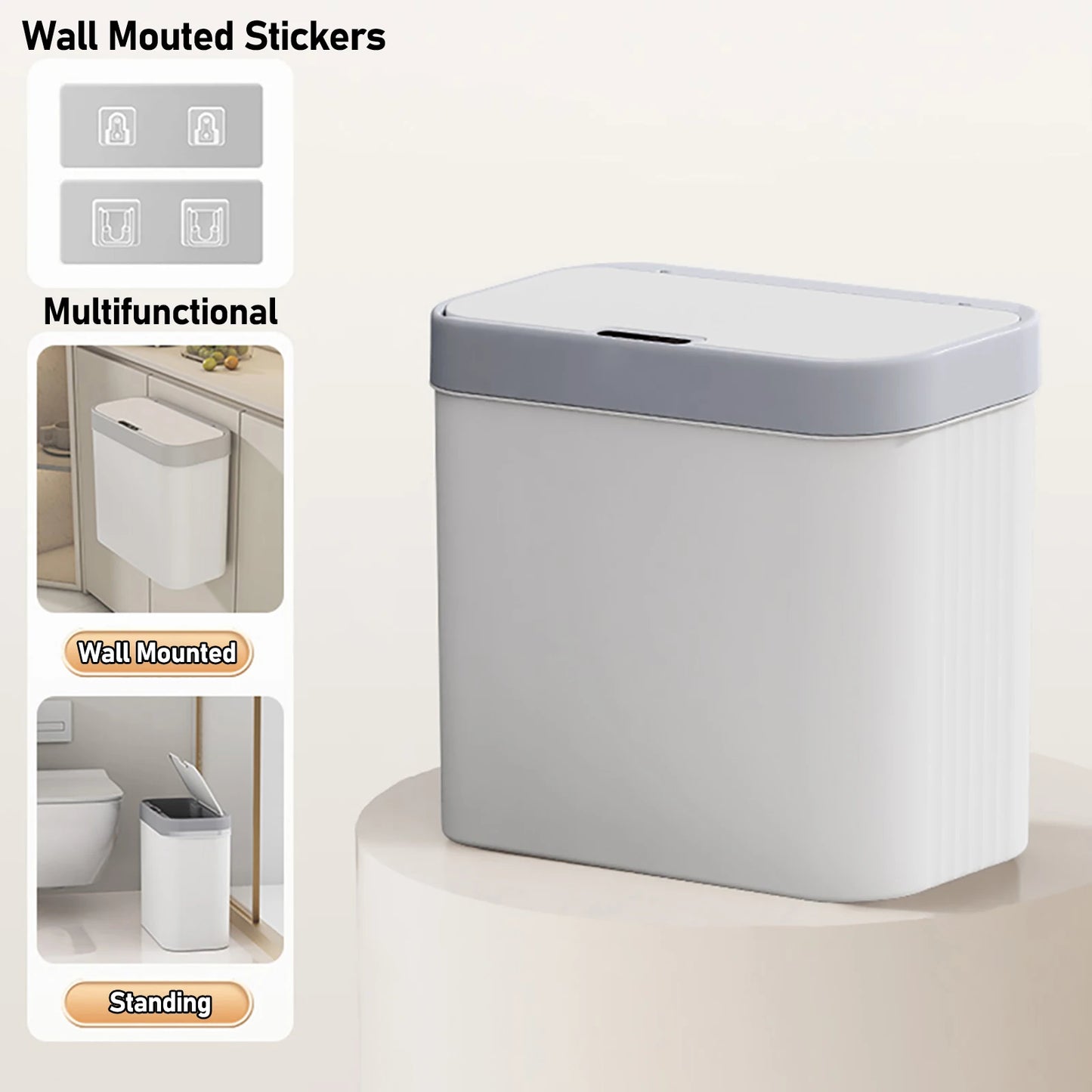 Smart Wall-Mounted Trash Can