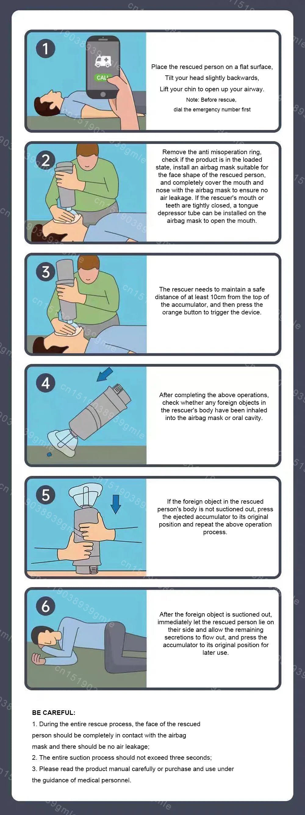 Home Auto Choking Rescue Device