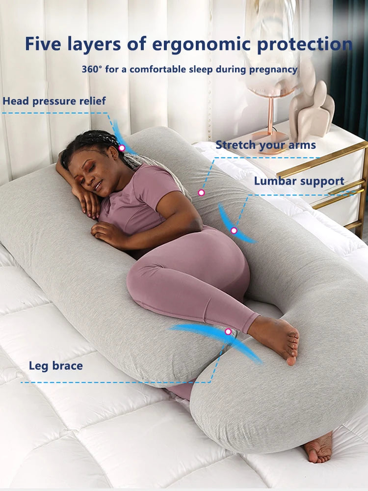J-shaped Maternity ＆ Pregnancy Pillow