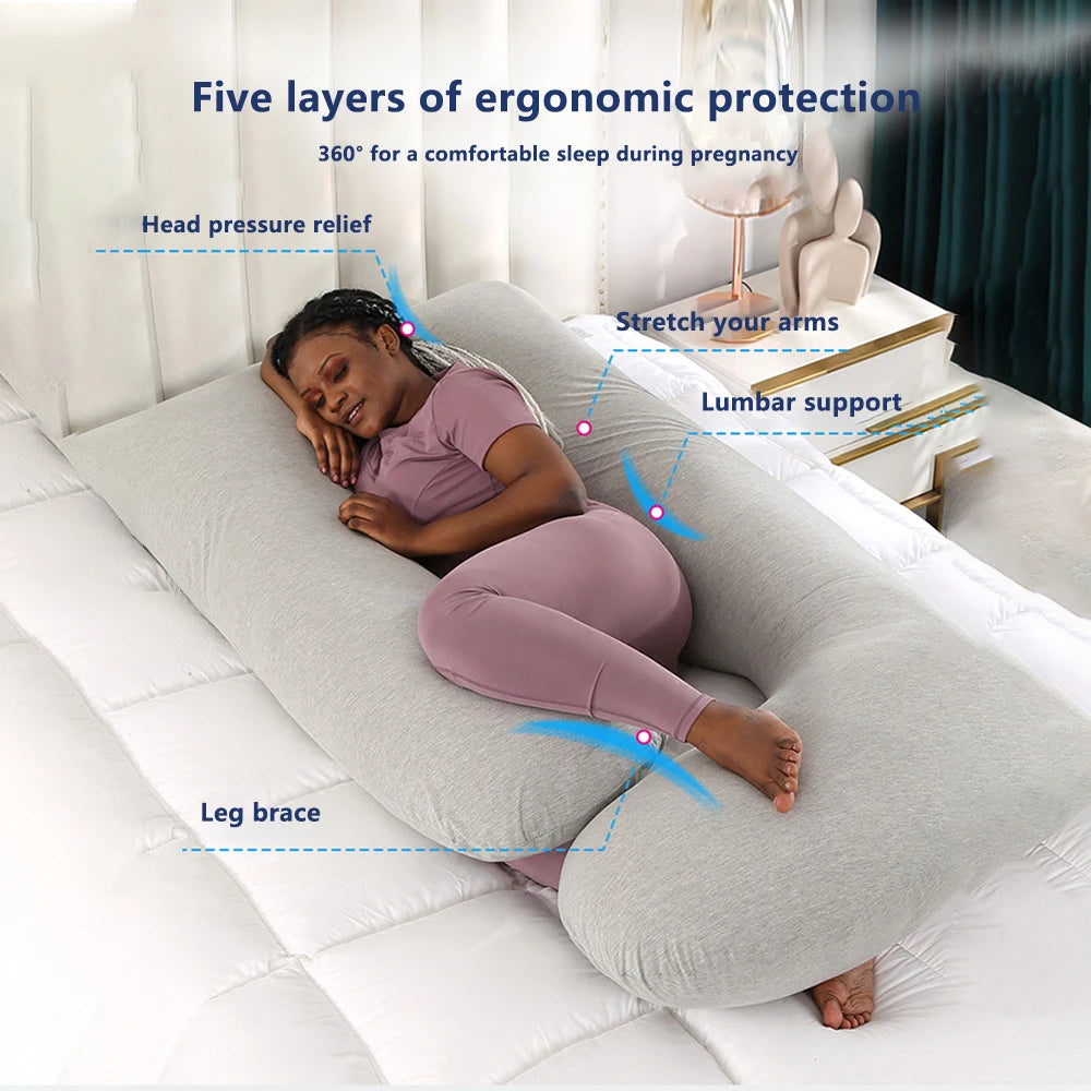 J-shaped Maternity ＆ Pregnancy Pillow