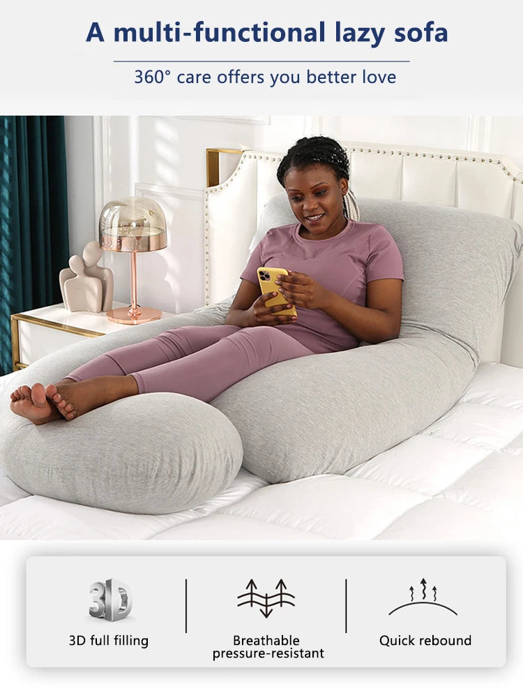 J-shaped Maternity ＆ Pregnancy Pillow