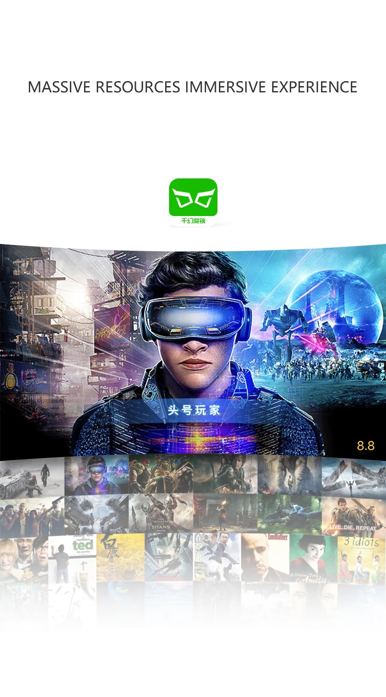 VR  Multifunctional 3D Glasses