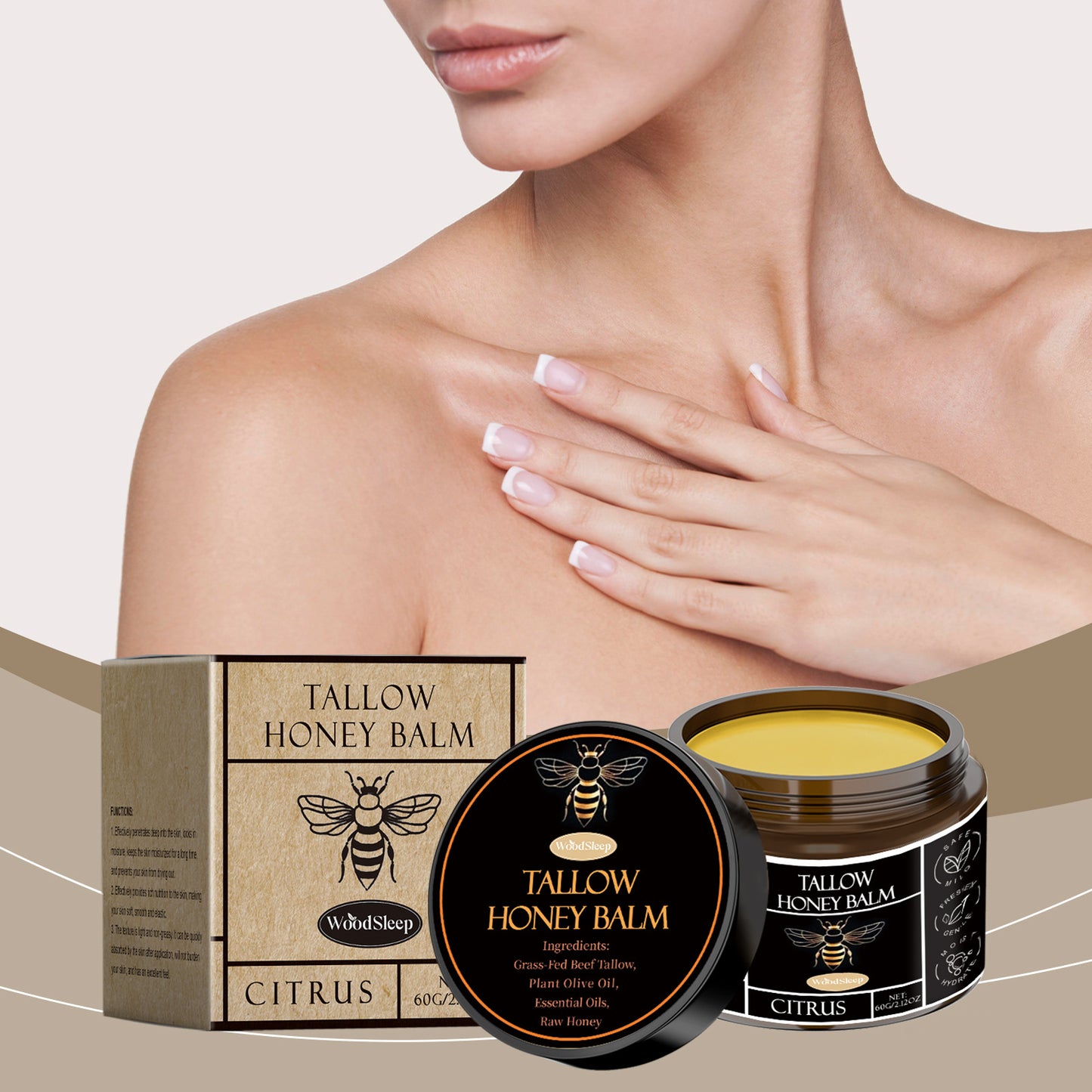 Tallow Honey Facial Balm