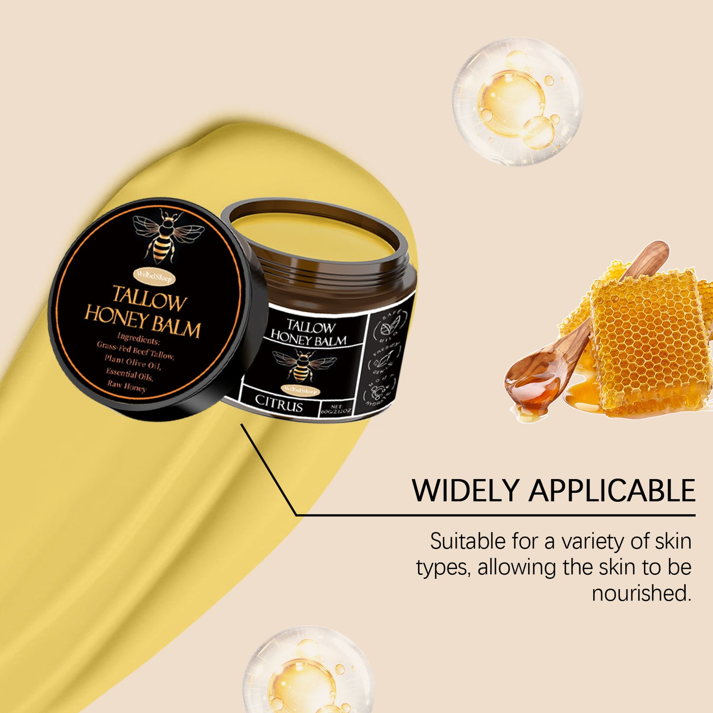 Tallow Honey Facial Balm