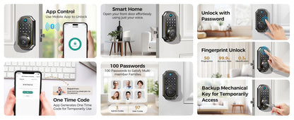 5-in-1 Smart Fingerprint Deadbolt