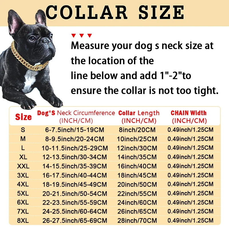 Pet Diamond Cuban Collar