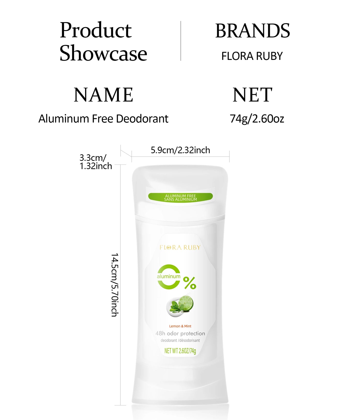 Aluminum Free Peach Deodorant