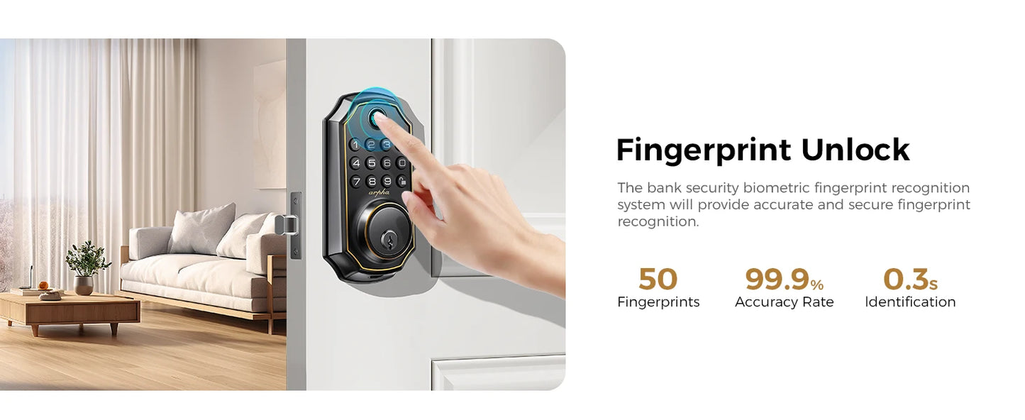 5-in-1 Smart Fingerprint Deadbolt