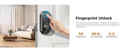 5-in-1 Smart Fingerprint Deadbolt