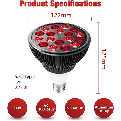 Face Red Light Therapy Lamp