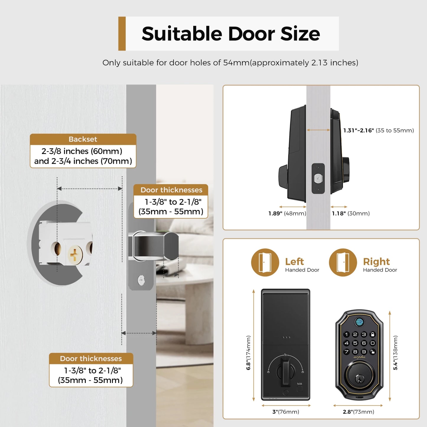 5-in-1 Smart Fingerprint Deadbolt