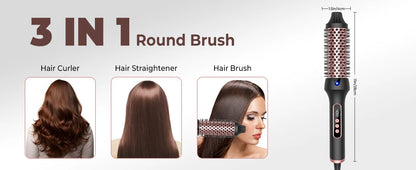 3 in 1 Curling Iron Hair Brush