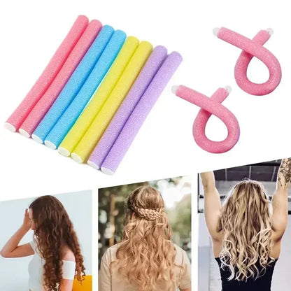 10pcs Heatless Hair Curler