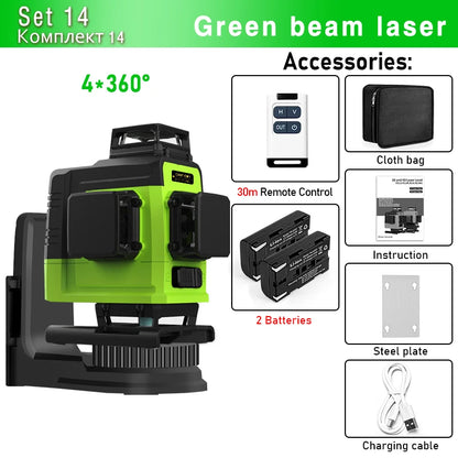 Remote Control 4D 16 lines Laser Level