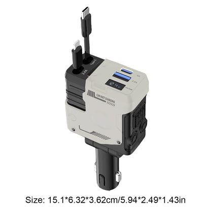 4 in 1 Retractable Car Charger