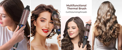 3 in 1 Curling Iron Hair Brush