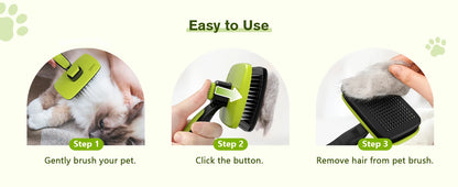 Pets Self-Cleaning Slicker Brush