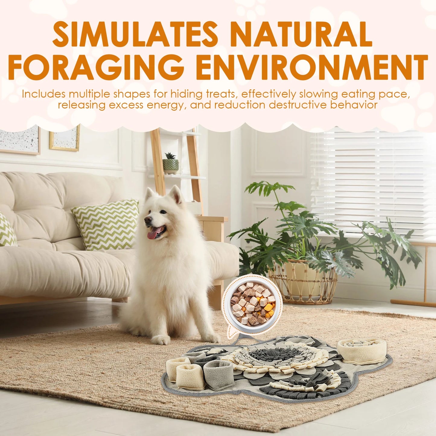 Dog Bone Shape Snuffle Mat