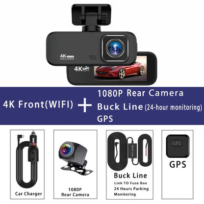 Dual Lens Car 4K Dash Cam