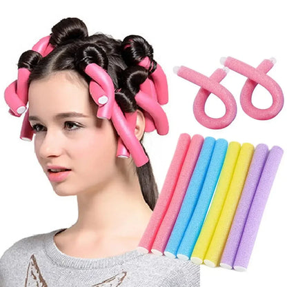 10pcs Heatless Hair Curler