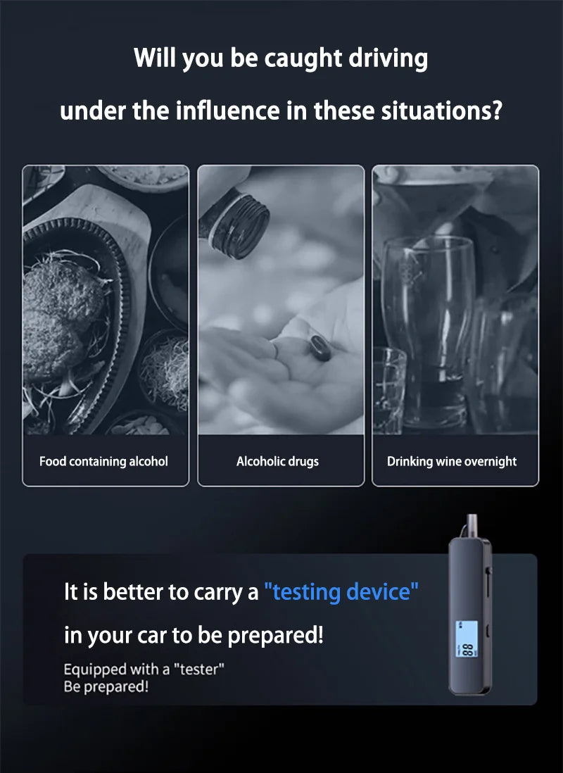 Digital Lcd Alcohol Tester