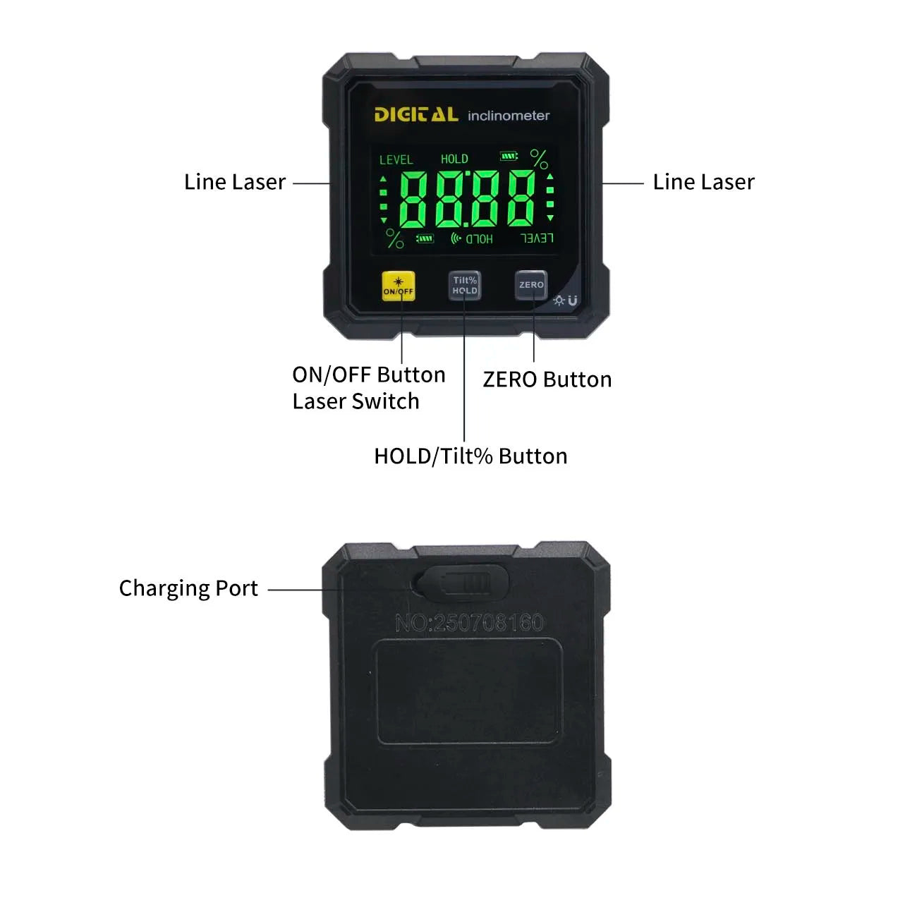Digital Angle Finder & Inclinometer