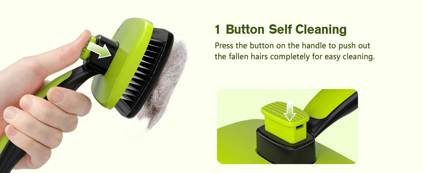 Pets Self-Cleaning Slicker Brush