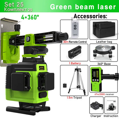 Remote Control 4D 16 lines Laser Level