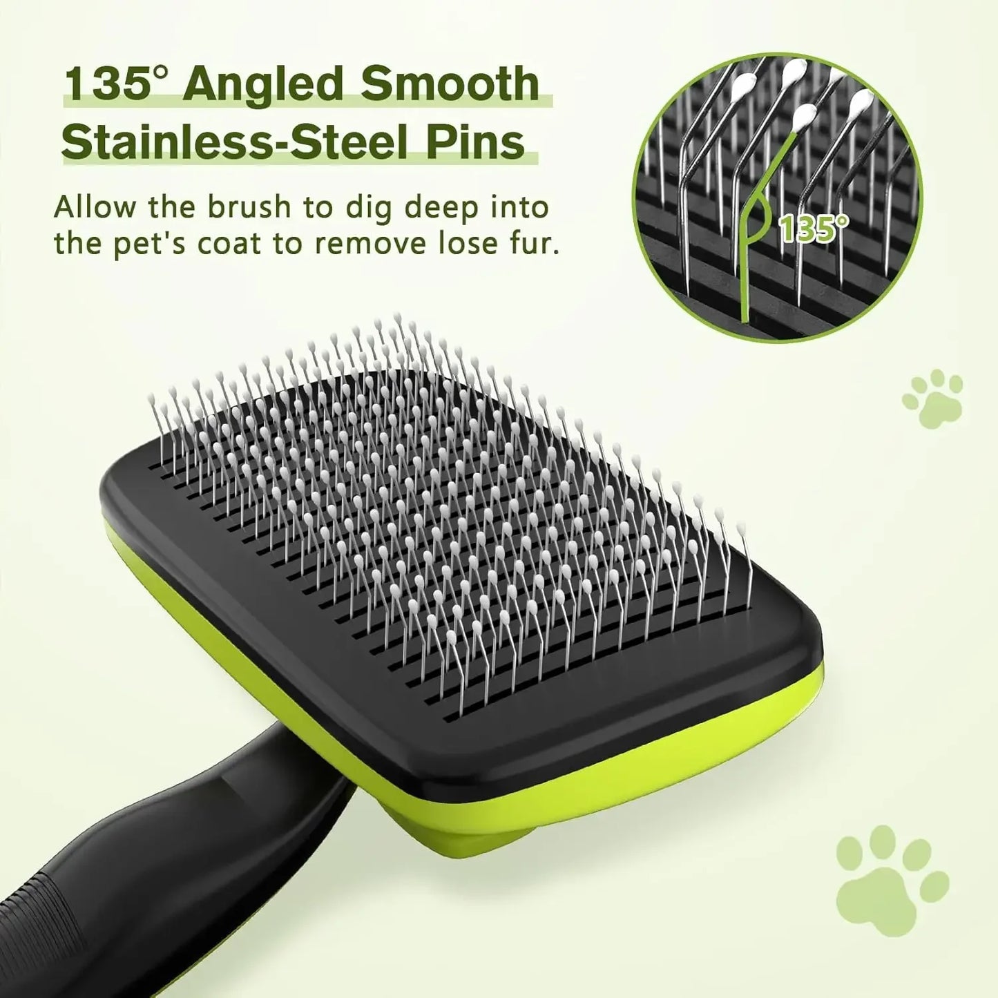 Pets Self-Cleaning Slicker Brush