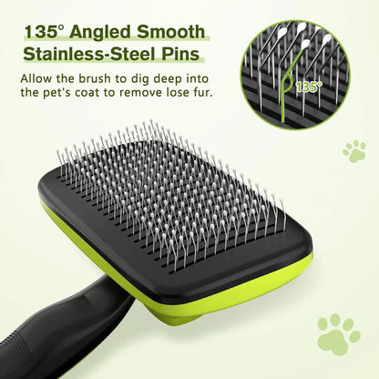 Pets Self-Cleaning Slicker Brush