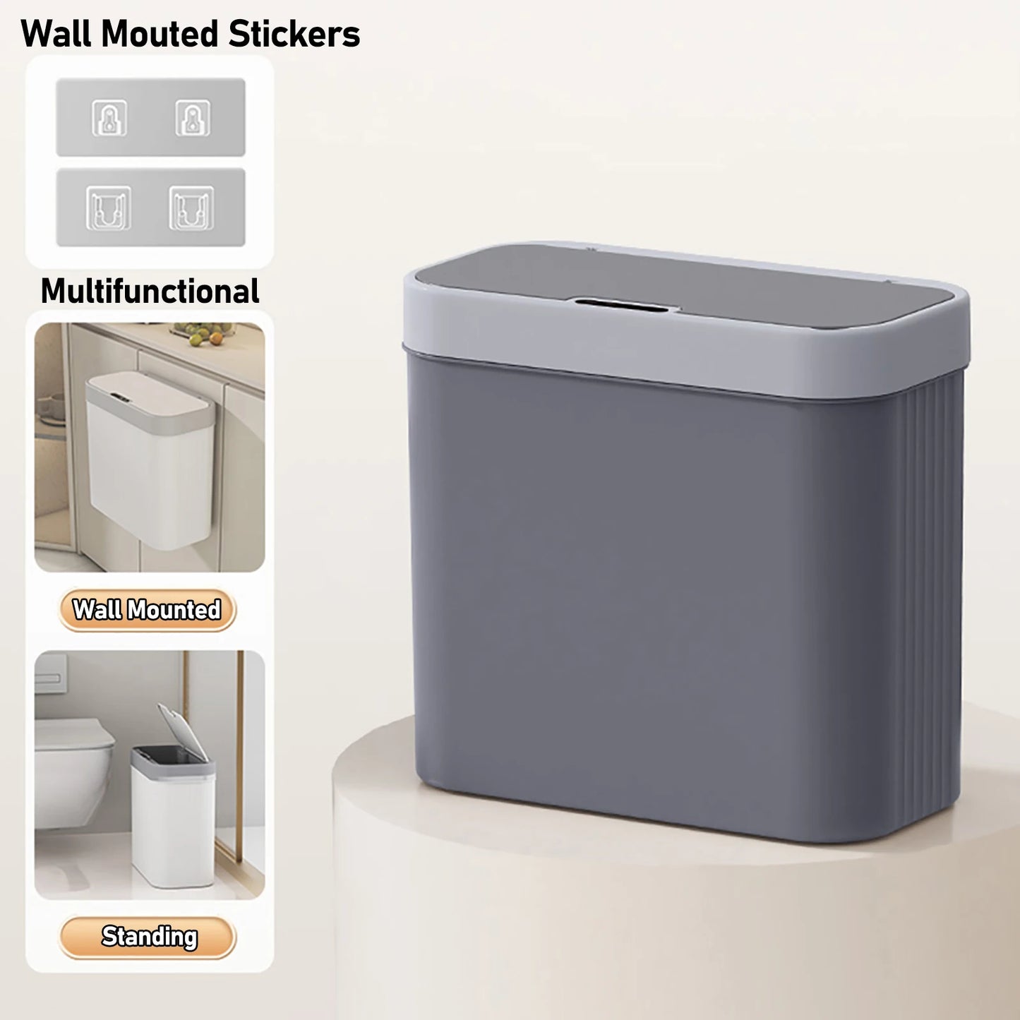 Smart Wall-Mounted Trash Can