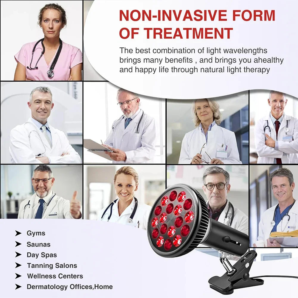 Face Red Light Therapy Lamp