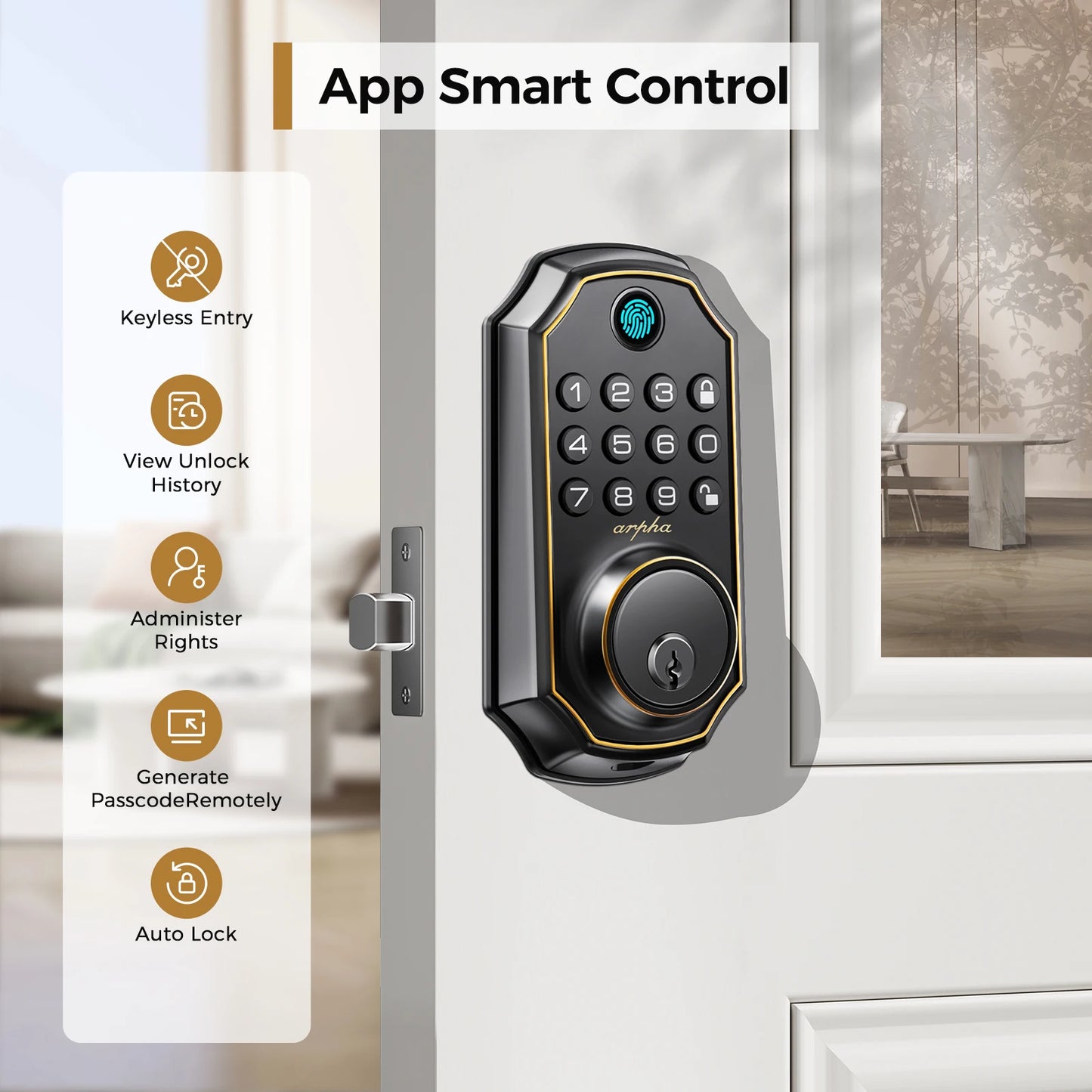 5-in-1 Smart Fingerprint Deadbolt