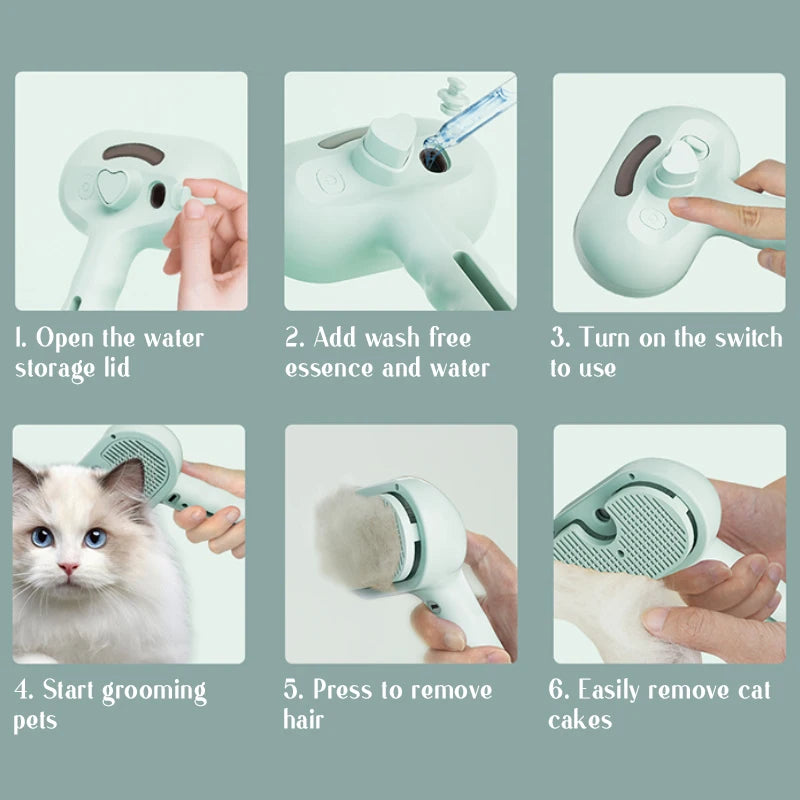 Pets Steam Massage Brush