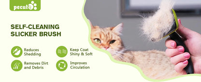Pets Self-Cleaning Slicker Brush