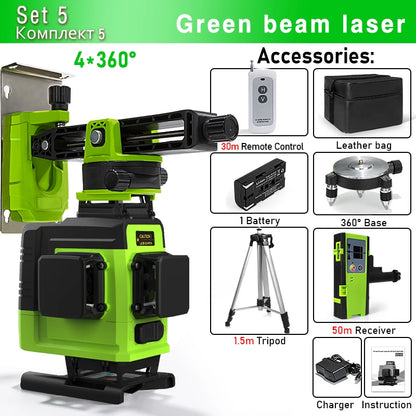 Remote Control 4D 16 lines Laser Level