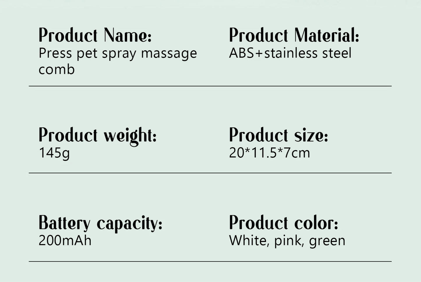 Pets Steam Massage Brush