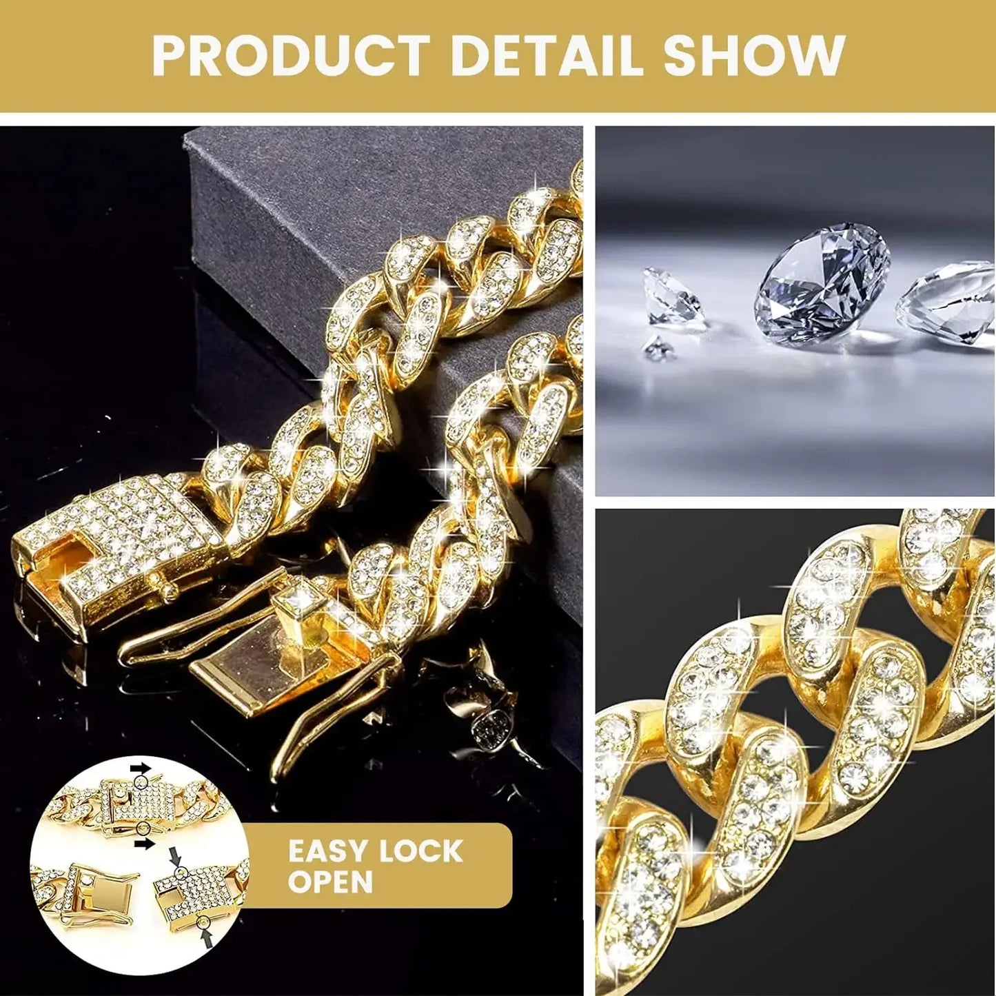 Pet Diamond Cuban Collar