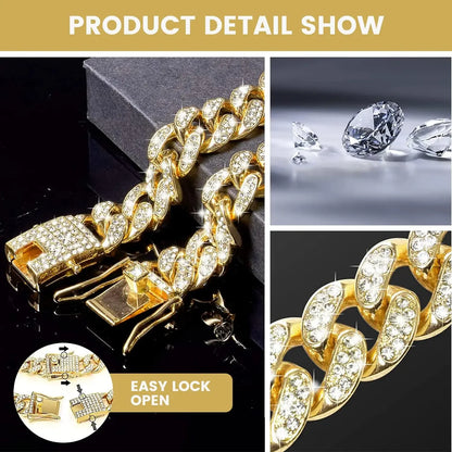 Pet Diamond Cuban Collar