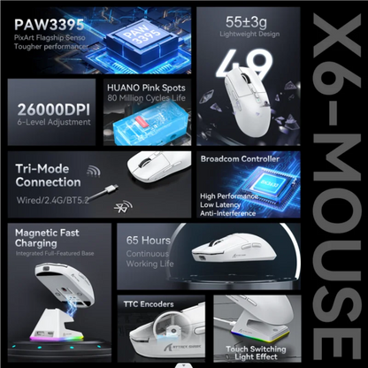 Attack Shark X6 Bluetooth Mouse