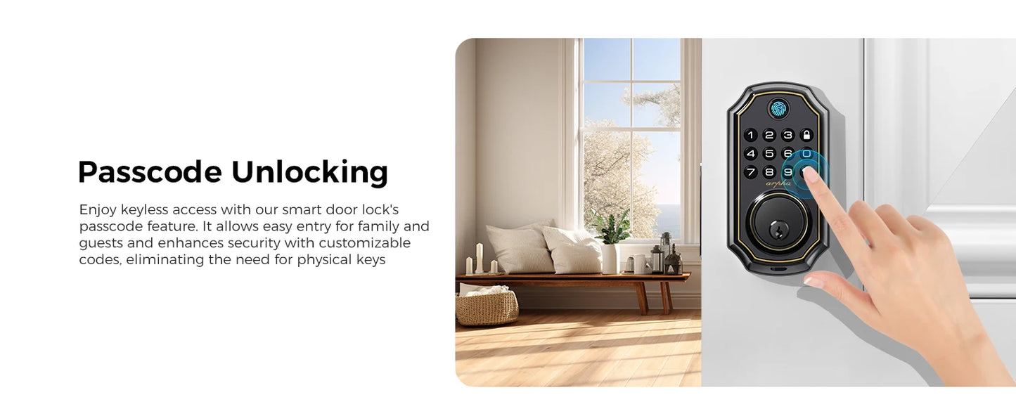 5-in-1 Smart Fingerprint Deadbolt
