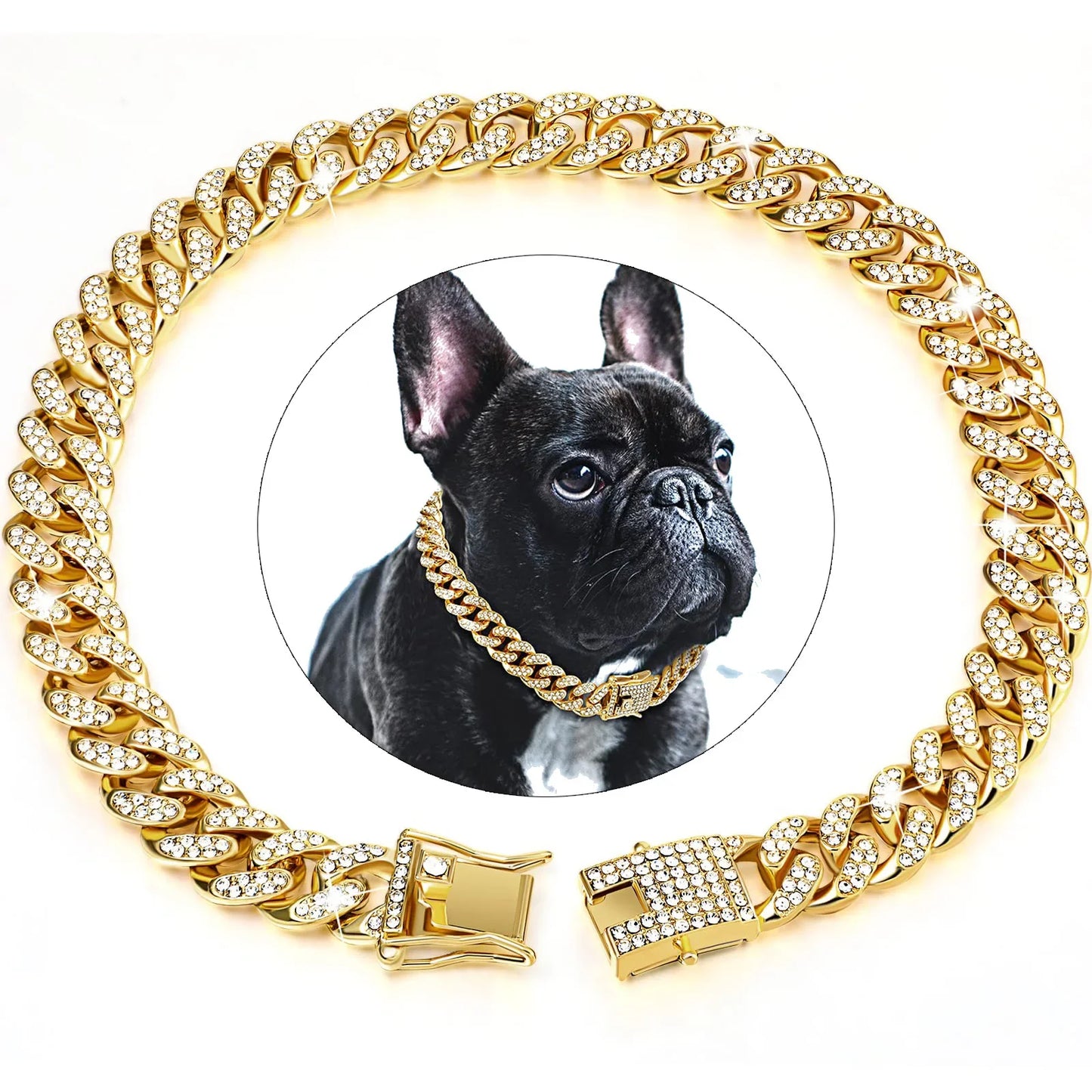Pet Diamond Cuban Collar