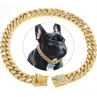 Pet Diamond Cuban Collar