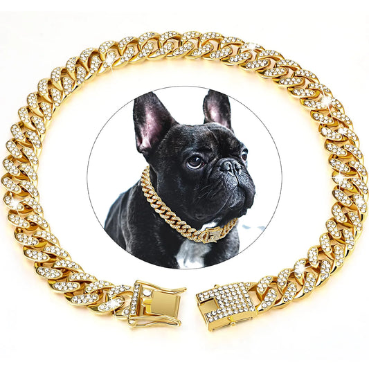 Pet Diamond Cuban Collar