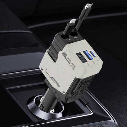 4 in 1 Retractable Car Charger