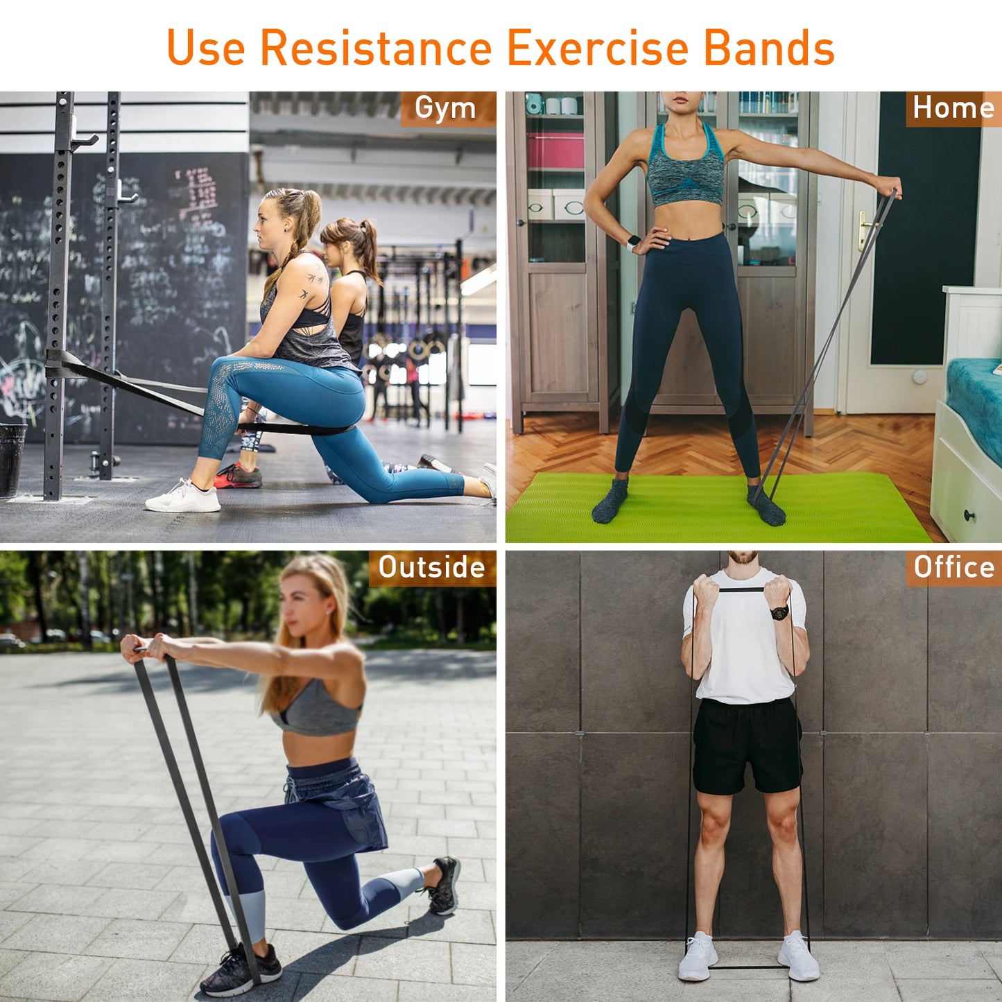 5 Packs Resistance Loop Bands