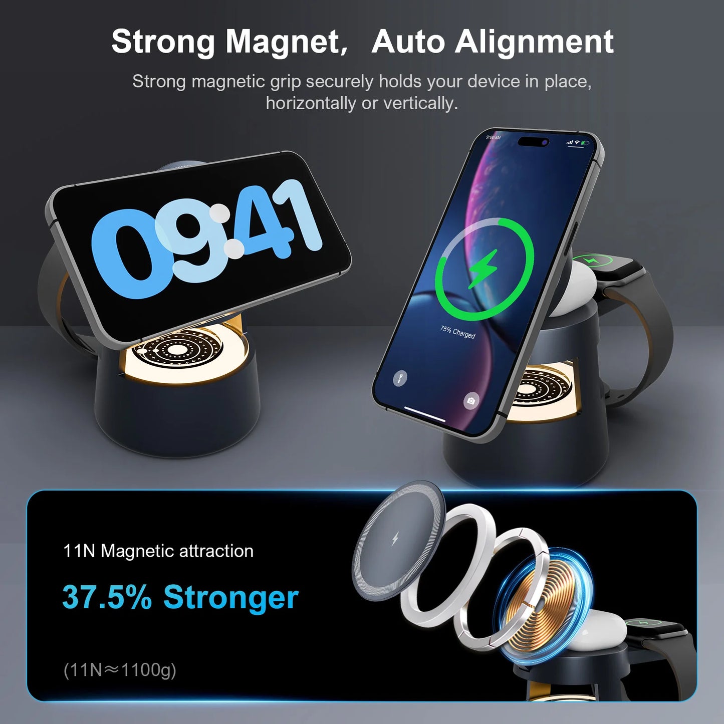 4 in 1 Magnetic Wireless Charger